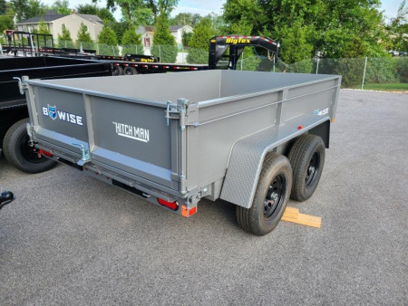 New 6 x 10 B-WISE LE Series Low Profile Dump Trailer, 10K GVWR ***Hammertone Gray w/ Combo Gate, Ramps & D-Rings