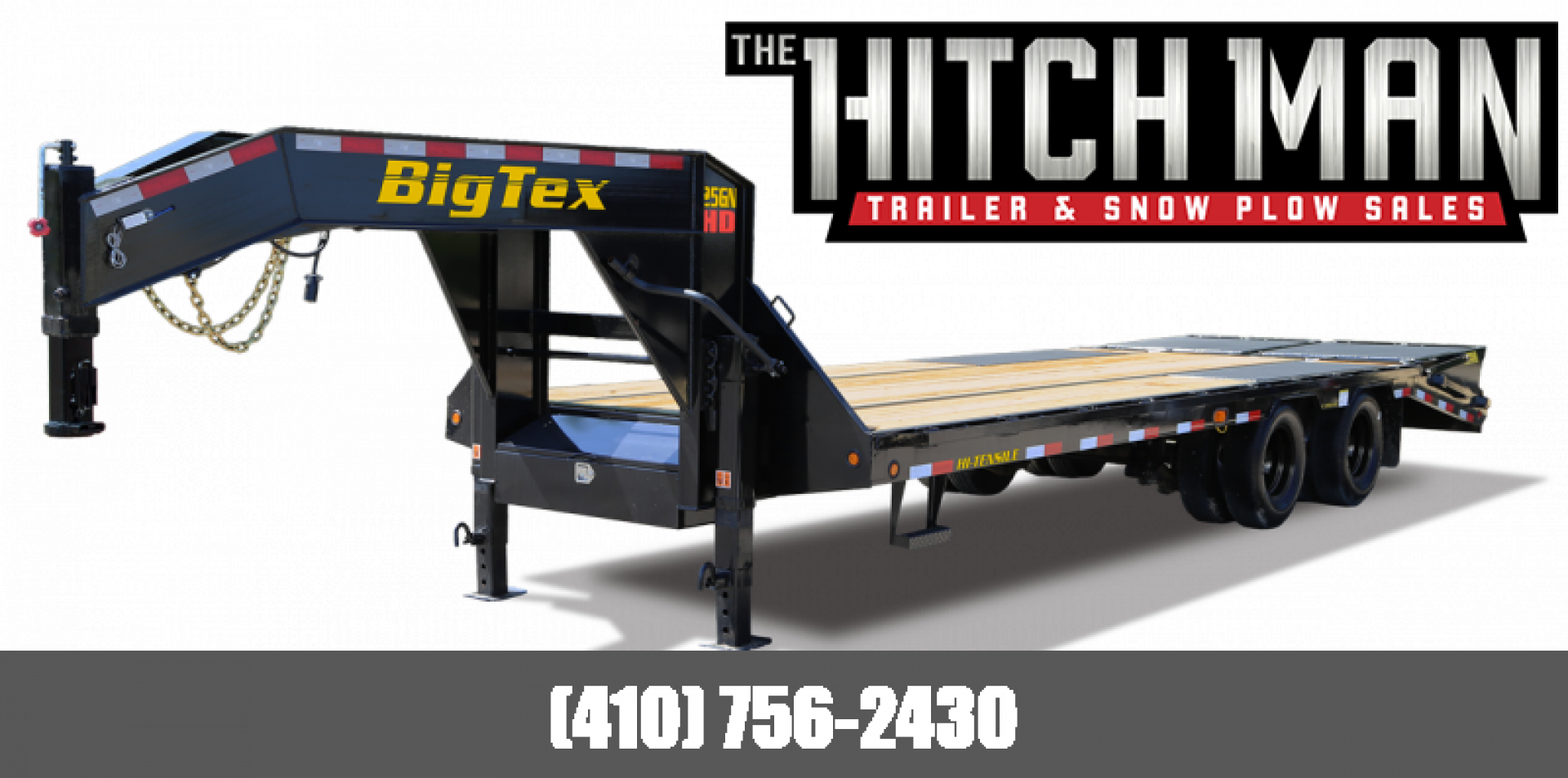 New 8.5 x 25 (20+5) Big Tex 25GN HD Gooseneck Deckover Equipment Trailer 25.9K  **w/ Mega Ramps & Spare Tire