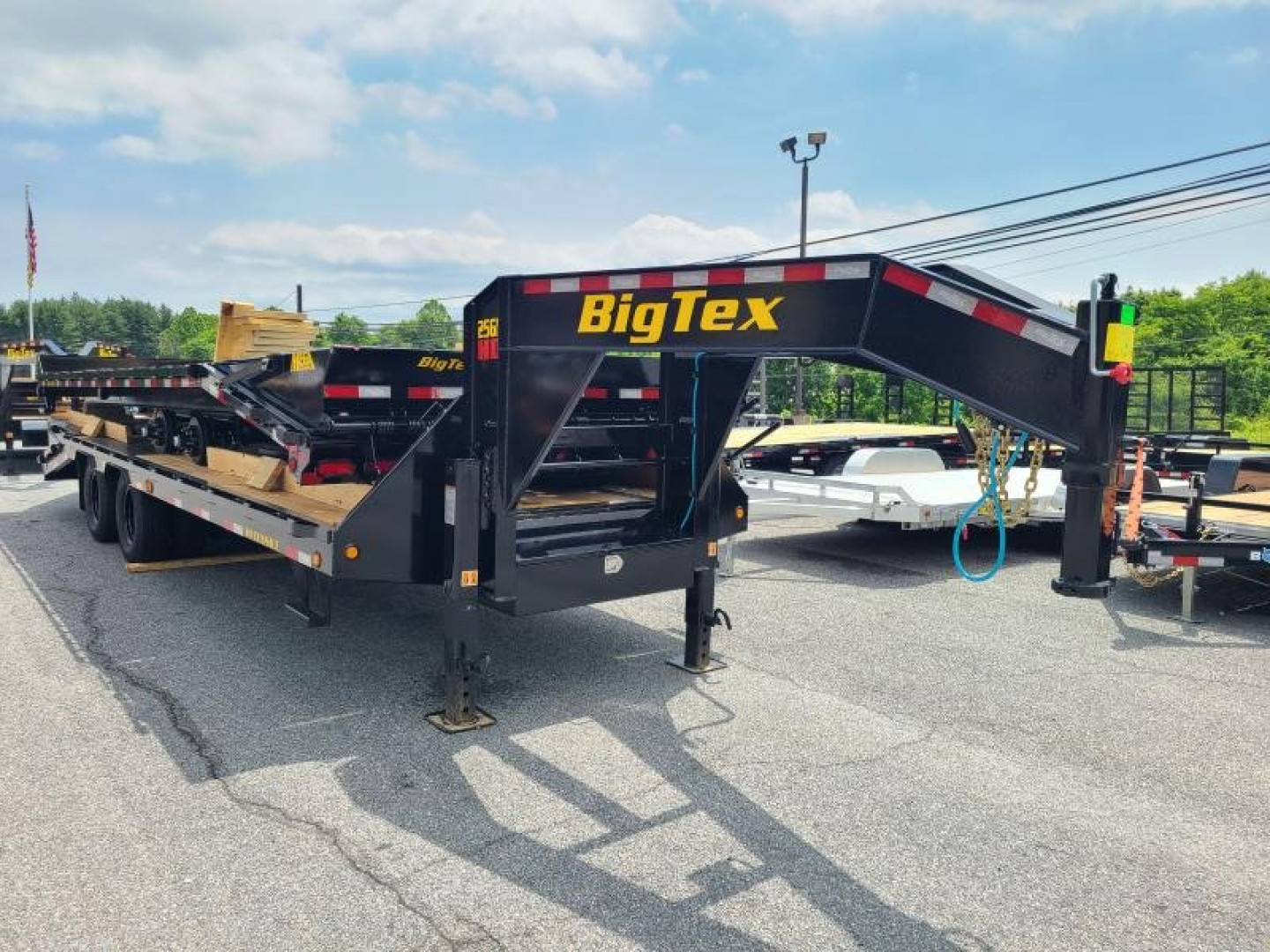 New 8.5 x 25 (20+5) Big Tex 25GN HD Gooseneck Deckover Equipment Trailer 25.9K  **w/ Mega Ramps & Spare Tire