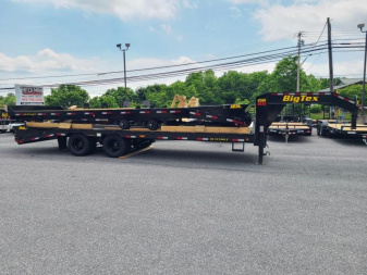 New 8.5 x 25 (20+5) Big Tex 25GN HD Gooseneck Deckover Equipment Trailer 25.9K  **w/ Mega Ramps & Spare Tire