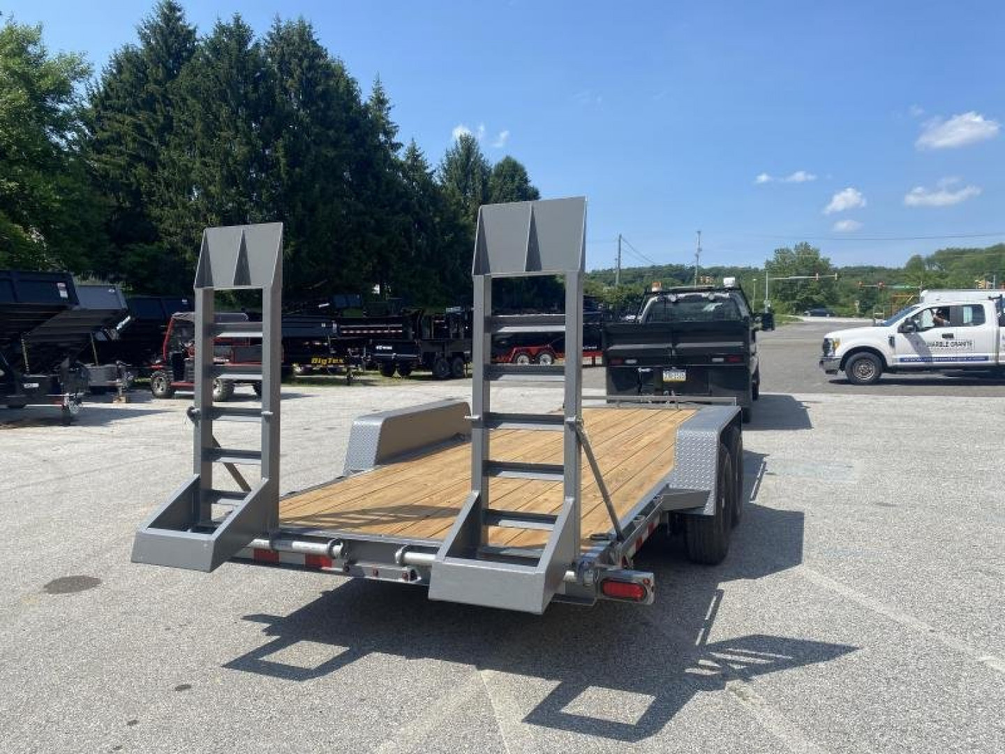 New 7 x 20 EH20 BWISE Equipment Trailer 14k ***Hammertone Gray