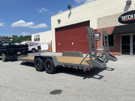 New 7 x 20 EH20 BWISE Equipment Trailer 14k ***Hammertone Gray