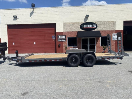 New 7 x 20 EH20 BWISE Equipment Trailer 14k ***Hammertone Gray
