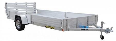 New 6.5 x 14 Aluma 8114SR Side Ramp Utility/ATV Trailer, 3K GVWR ***Bi-Fold Tailgate & Removable Sides/Side Ramps