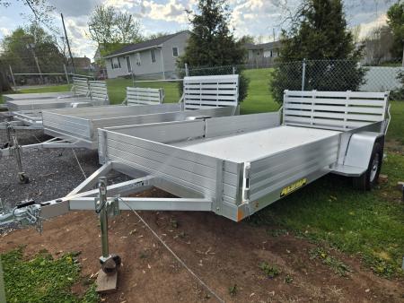 New 6.5 x 14 Aluma 8114SR Side Ramp Utility/ATV Trailer, 3K GVWR ***Bi-Fold Tailgate & Removable Sides/Side Ramps
