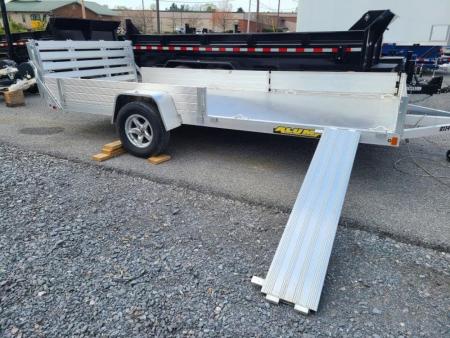 New 6.5 x 14 Aluma 8114SR Side Ramp Utility/ATV Trailer, 3K GVWR ***Bi-Fold Tailgate & Removable Sides/Side Ramps
