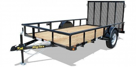 New 6'5" x 10 Big Tex 35SA Utility Trailer, 3k GVWR ***w/ Spring Assist Gate, Spare Mount