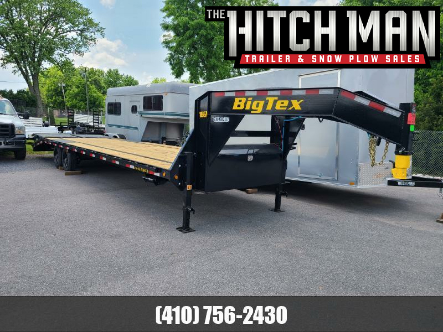 New 8.5 x 30 (25+5) Big Tex 16GN Gooseneck Deck Over Equipment Trailer, 17.5k  **w/Mega Ramps & Spare Tire Assy