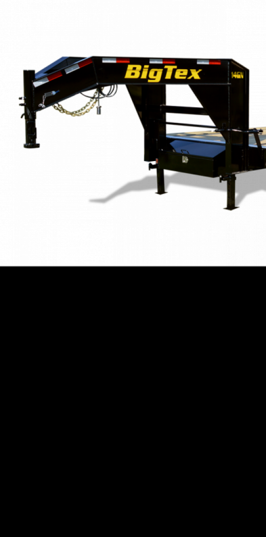 New 8.5 x 25 (20+5) Big Tex 14GN Gooseneck Deck Over Equipment Trailer 16k **w/Mega Ramps & Spare Tire