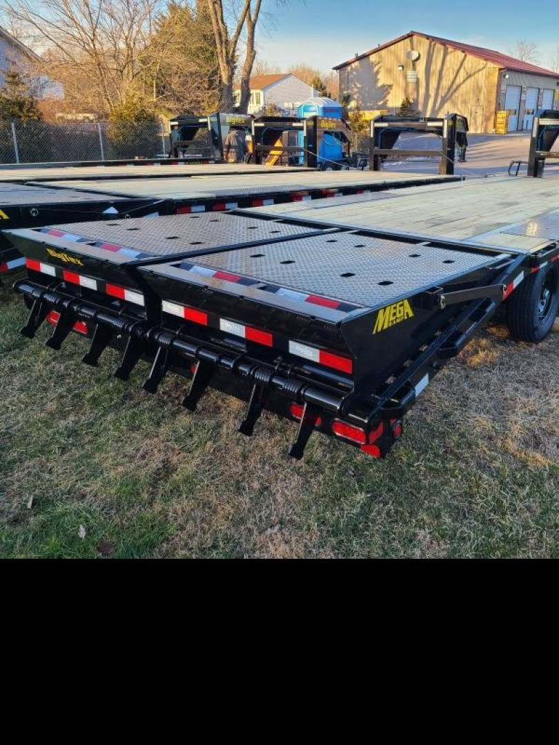 New 8.5 x 25 (20+5) Big Tex 14GN Gooseneck Deck Over Equipment Trailer 16k **w/Mega Ramps & Spare Tire