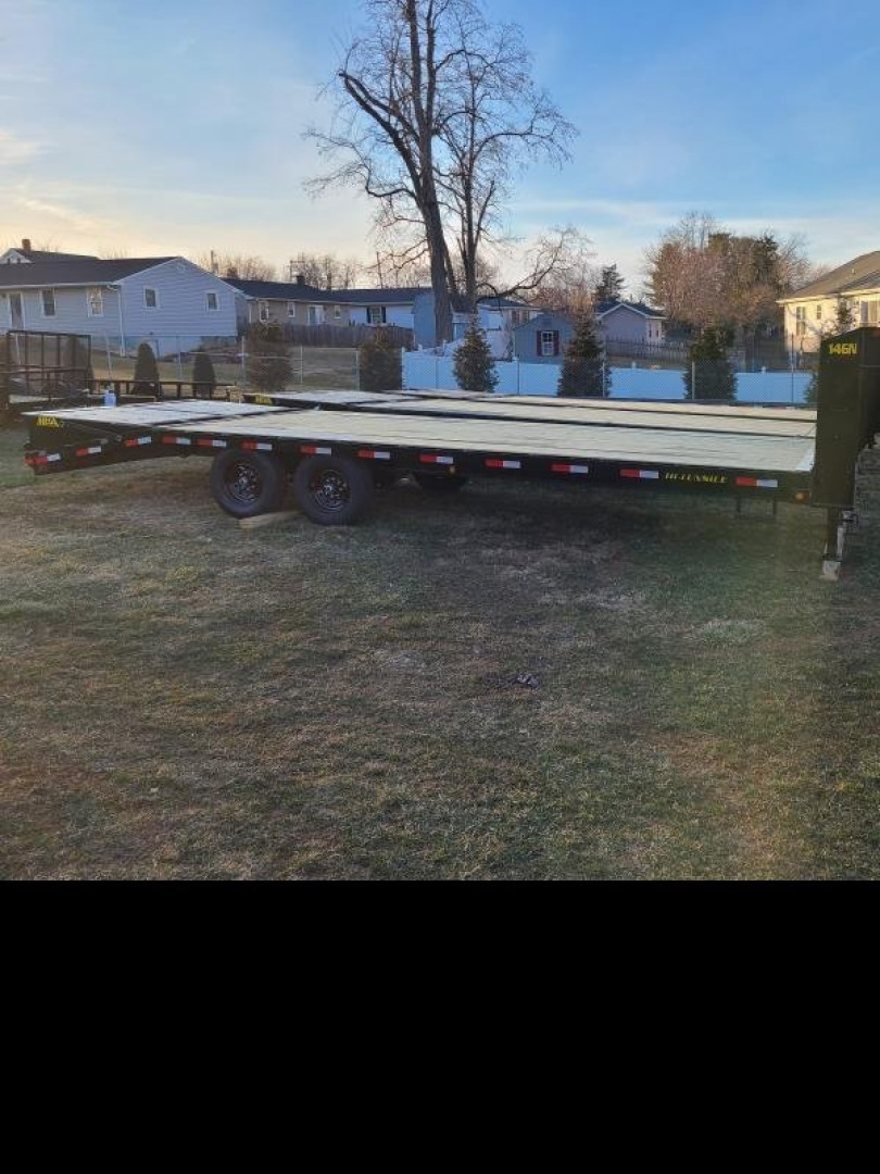 New 8.5 x 25 (20+5) Big Tex 14GN Gooseneck Deck Over Equipment Trailer 16k **w/Mega Ramps & Spare Tire