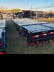 New 8.5 x 25 (20+5) Big Tex 14GN Gooseneck Deck Over Equipment Trailer 16k **w/Mega Ramps & Spare Tire