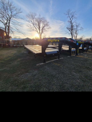 New 8.5 x 25 (20+5) Big Tex 14GN Gooseneck Deck Over Equipment Trailer 16k **w/Mega Ramps & Spare Tire