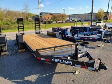 New 7 x 18 EH18-12 BWISE Low Profile Implement Equipment Trailer 12k