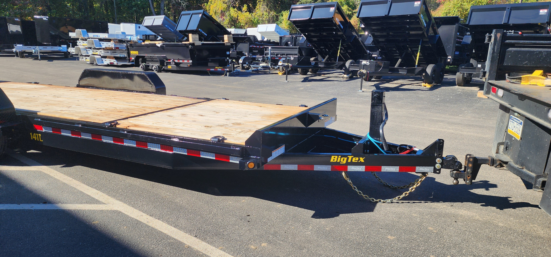 New 7 x 22 (16+6) Big Tex 14TL Tilt Equipment Trailer 14k**REMOVABLE FENDERS