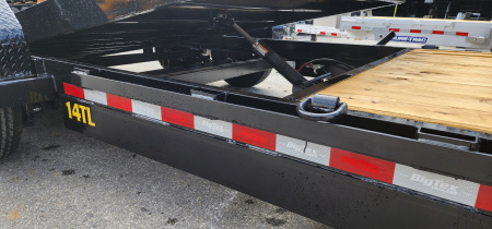 New 7 x 22 (16+6) Big Tex 14TL Tilt Equipment Trailer 14k**REMOVABLE FENDERS