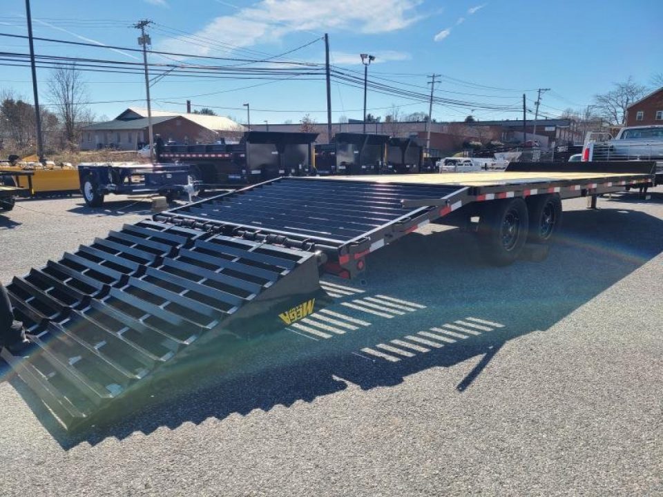 New 8.5' x 25' (20'+5') Big Tex 14PH Deckover Equipment Trailer, 16K GVWR ***w/Spare Tire, Mega Ramps