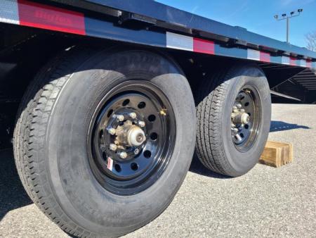 New 8.5' x 25' (20'+5') Big Tex 14PH Deckover Equipment Trailer, 16K GVWR ***w/Spare Tire, Mega Ramps