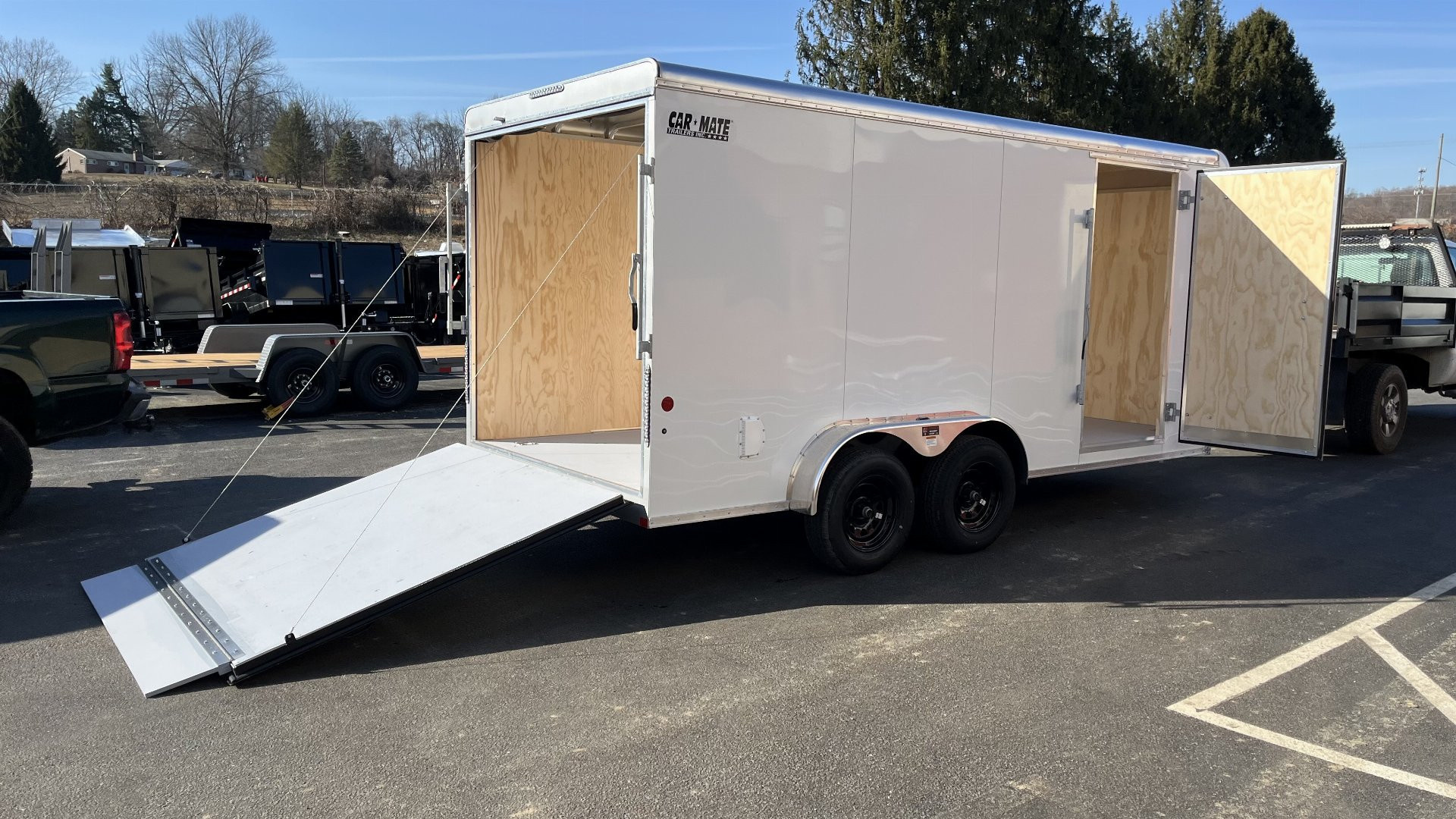 New 7 x 16 Car-Mate Custom Cargo Ext tongue/HD 7k