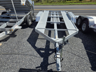 New 75" x 13' Trailex CT-7551EB Open Deck Lightweight Aluminum Car Trailer 7K  **w/Steel Wheels