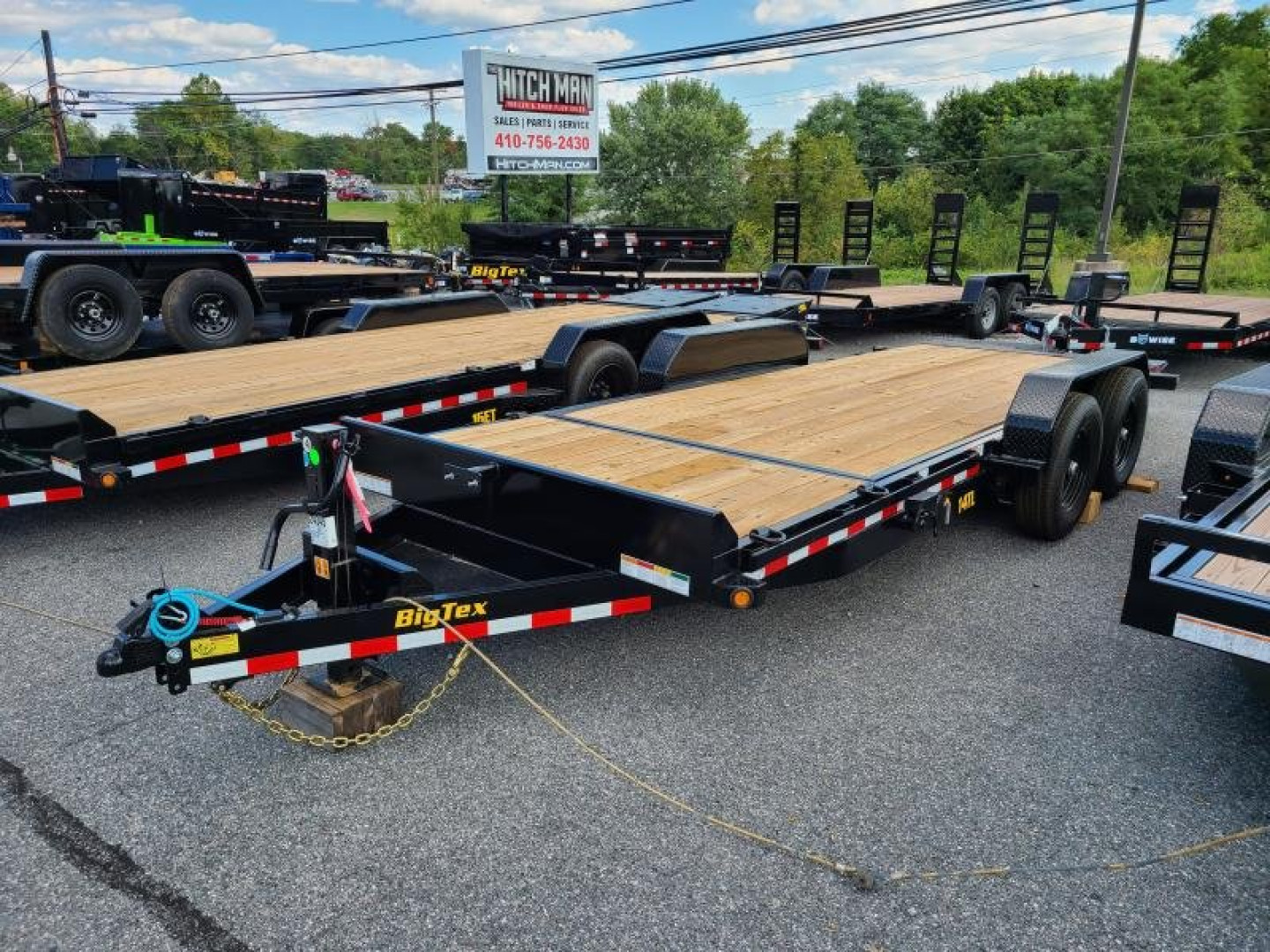 New 7 x 20 (16+4) Big Tex Tilt Bed Equipment Trailer 14k