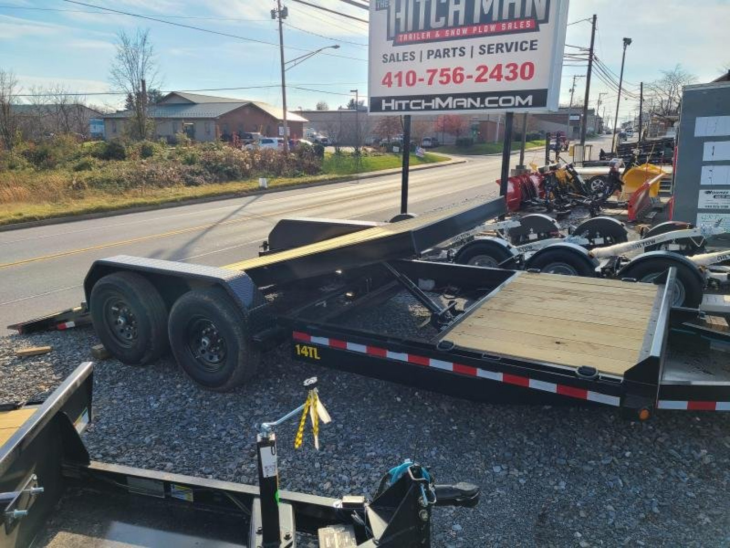 New 7 x 20 (16+4) Big Tex Tilt Bed Equipment Trailer 14k