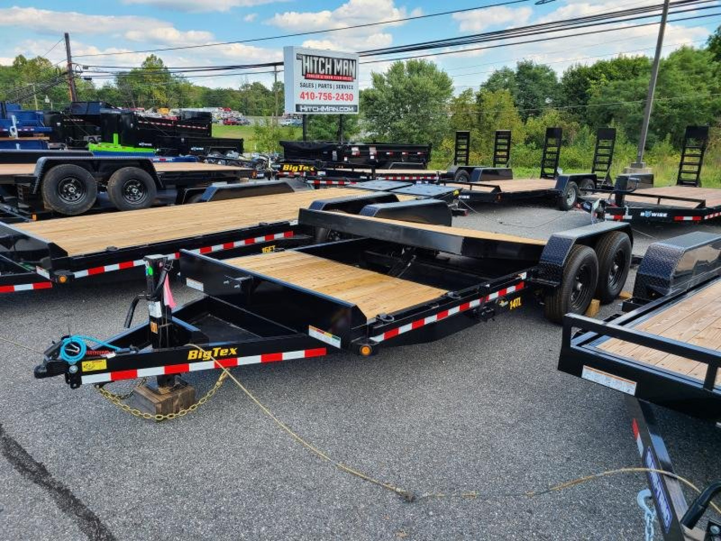 New 7 x 20 (16+4) Big Tex Tilt Bed Equipment Trailer 14k