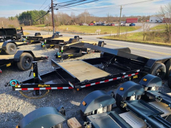 New 7 x 20 (16+4) Big Tex Tilt Bed Equipment Trailer 14k