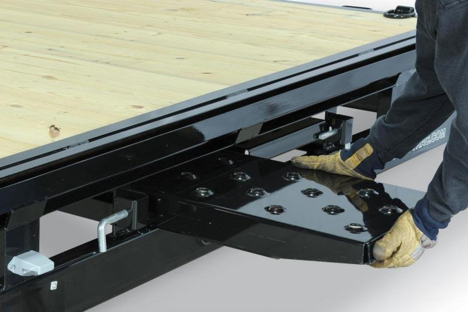 New 8.5 X 20 Sure-Trac Low Profile Flat Deck Deckover Trailer,  10k GVWR  ***w/Slide In Ramps & Toolbox in Tongue