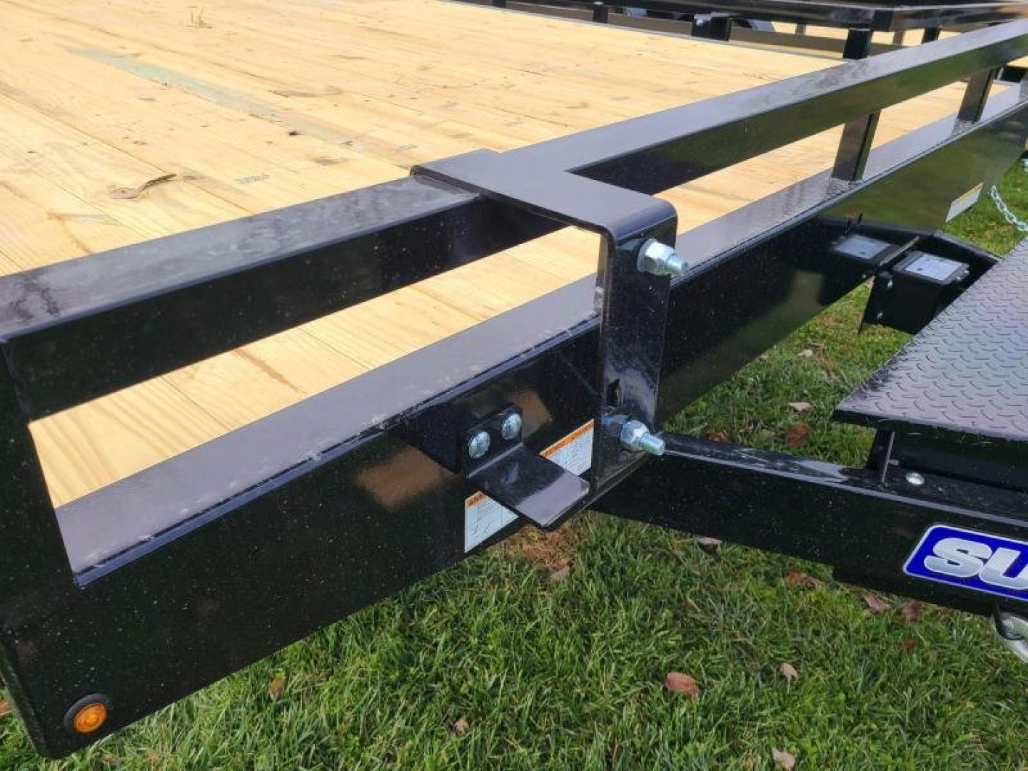 New 8.5 X 20 Sure-Trac Low Profile Flat Deck Deckover Trailer,  10k GVWR  ***w/Slide In Ramps & Toolbox in Tongue