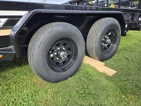New 7 X 18 Sure-Trac HD Tube Top Utility Landscape Trailer, 10k GVWR **w/5' Reinforced Tailgate