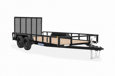 New 7 X 18 Sure-Trac HD Tube Top Utility Landscape Trailer, 10k GVWR **w/5' Reinforced Tailgate