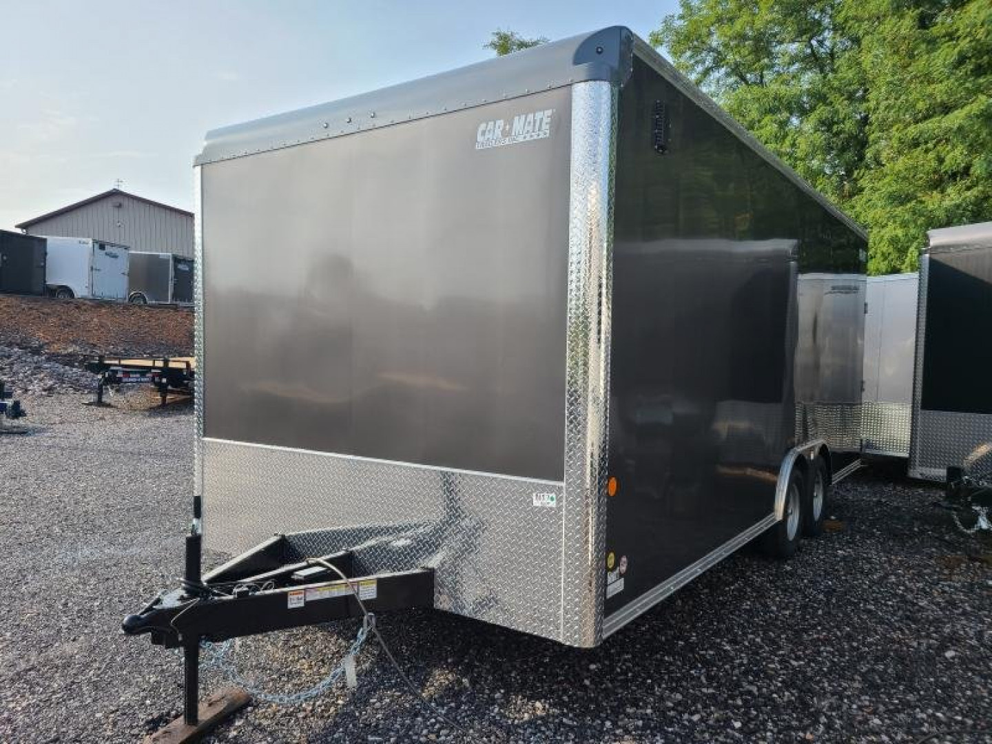 New 8.5 x 20 Car Mate Custom Car Trailer, 7k GVWR  **Charcoal w/6" Extra Height