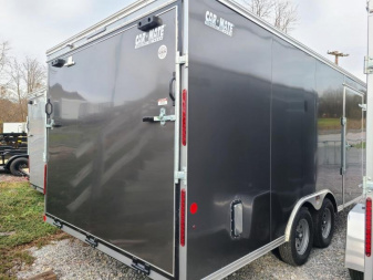 New 8.5 x 20 Car Mate Custom Car Trailer, 7k GVWR  **Charcoal w/6" Extra Height