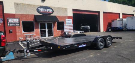 New 7 x 20 Sure-Trac Steel Deck Car Hauler / Racing Trailer 10k