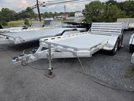 New 6.5' x 14' ALUMA 7814 Aluminum Utility Trailer, 7K GVWR **w/Bi-Fold Rear Gate