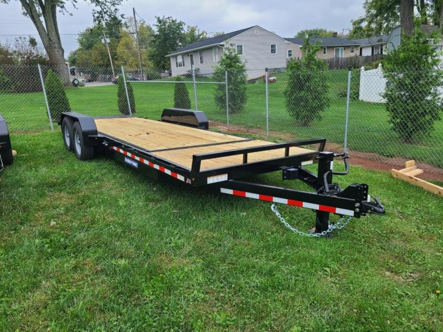 New 7' x 22' (18'+4') Sure-Trac Tilt Bed Equipment Trailer 14K GVWR **w/4' Stationary Deck