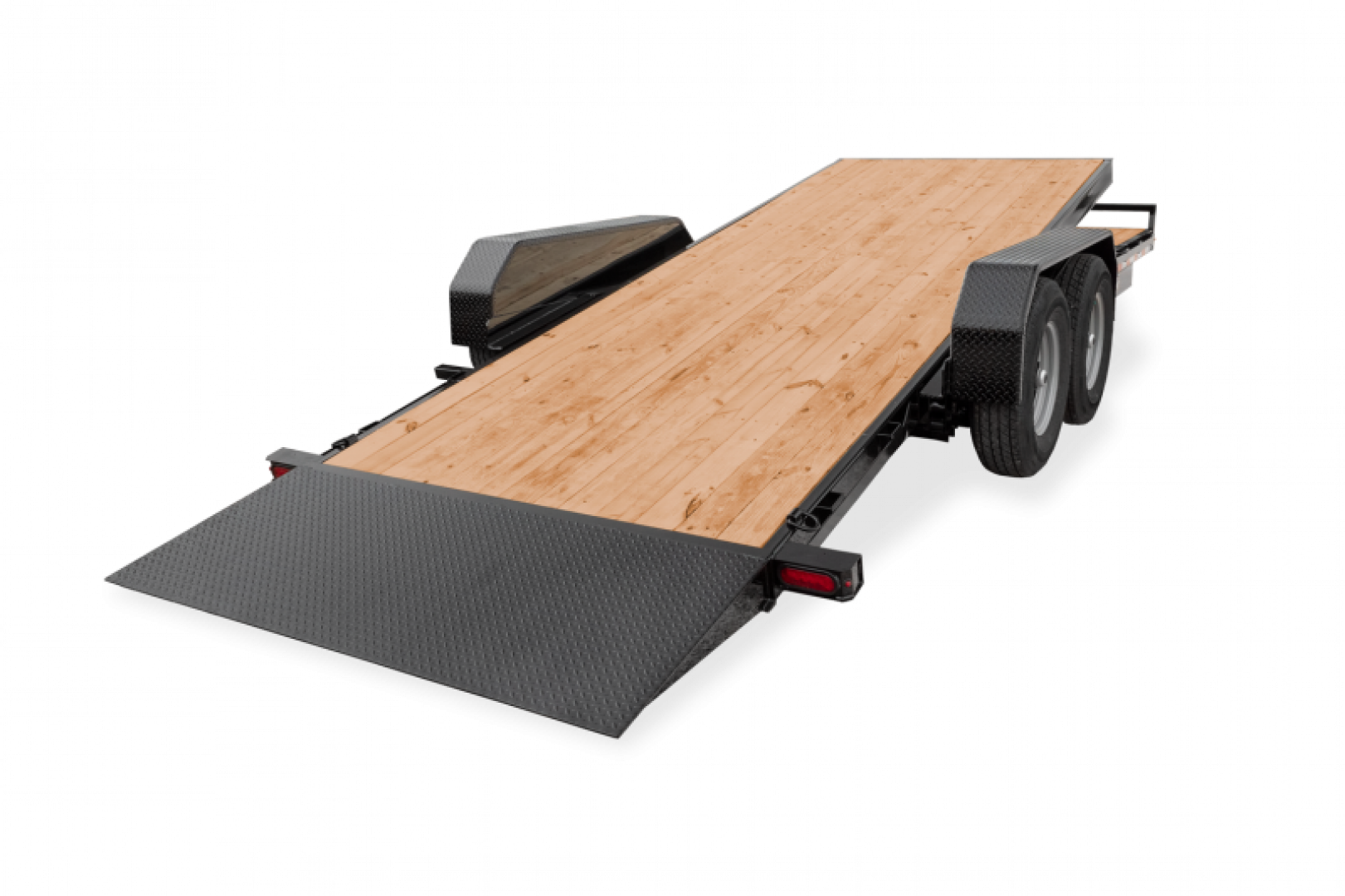 New 7' x 22' (18'+4') Sure-Trac Tilt Bed Equipment Trailer 14K GVWR **w/4' Stationary Deck