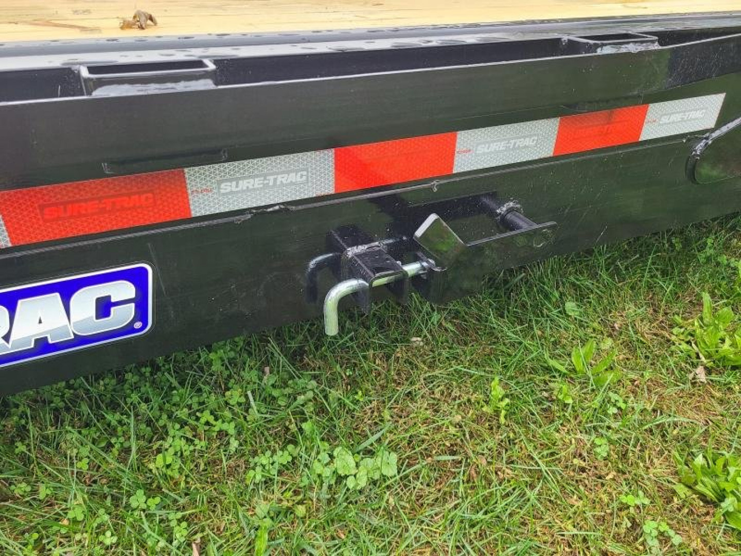 New 7' x 22' (18'+4') Sure-Trac Tilt Bed Equipment Trailer 14K GVWR **w/4' Stationary Deck