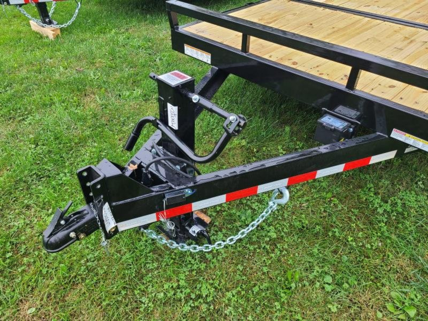 New 7' x 22' (18'+4') Sure-Trac Tilt Bed Equipment Trailer 14K GVWR **w/4' Stationary Deck