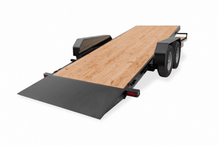 New 7' x 22' (18'+4') Sure-Trac Tilt Bed Equipment Trailer 14K GVWR **w/4' Stationary Deck