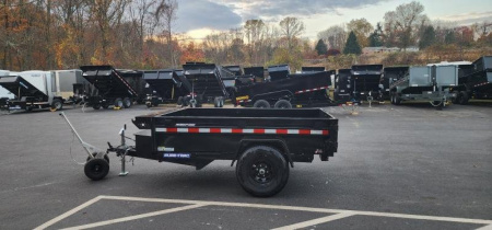 New 5 x 8 Sure Trac Low-Pro Single Ram Dump Trailer 5k