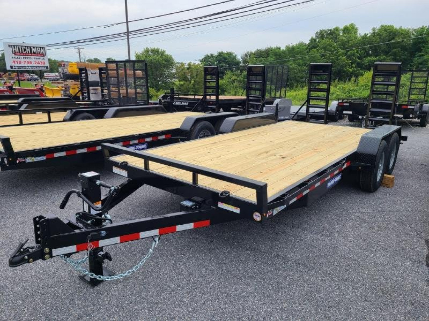 New 7 x 20 Sure-Trac Implement Equipment Trailer, 14K GVWR