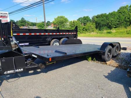 New 7 X 20 B-Wise Hydraulic Tilt Bed Car Hauler, 10K GVWR **w/ Winch Plate, Adj. Coupler, 8k Jack