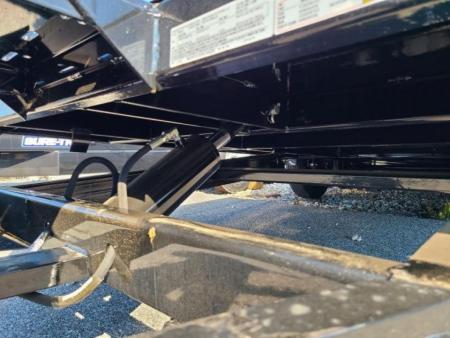New 7 X 20 B-Wise Hydraulic Tilt Bed Car Hauler, 10K GVWR **w/ Winch Plate, Adj. Coupler, 8k Jack
