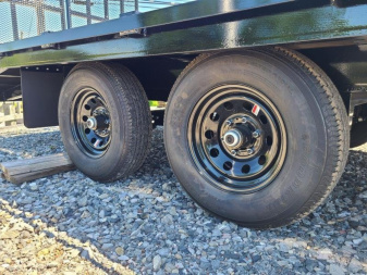 New 8.5 x 20 B-Wise EH820-10 Deckover Equipment Trailer 10K  ***HD Split Landscape Gate