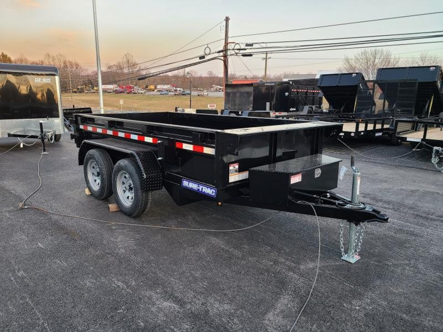 New 5 x 10 Sure-Trac Low Profile Tandem Axle Homeowner Dump,  7k GVWR