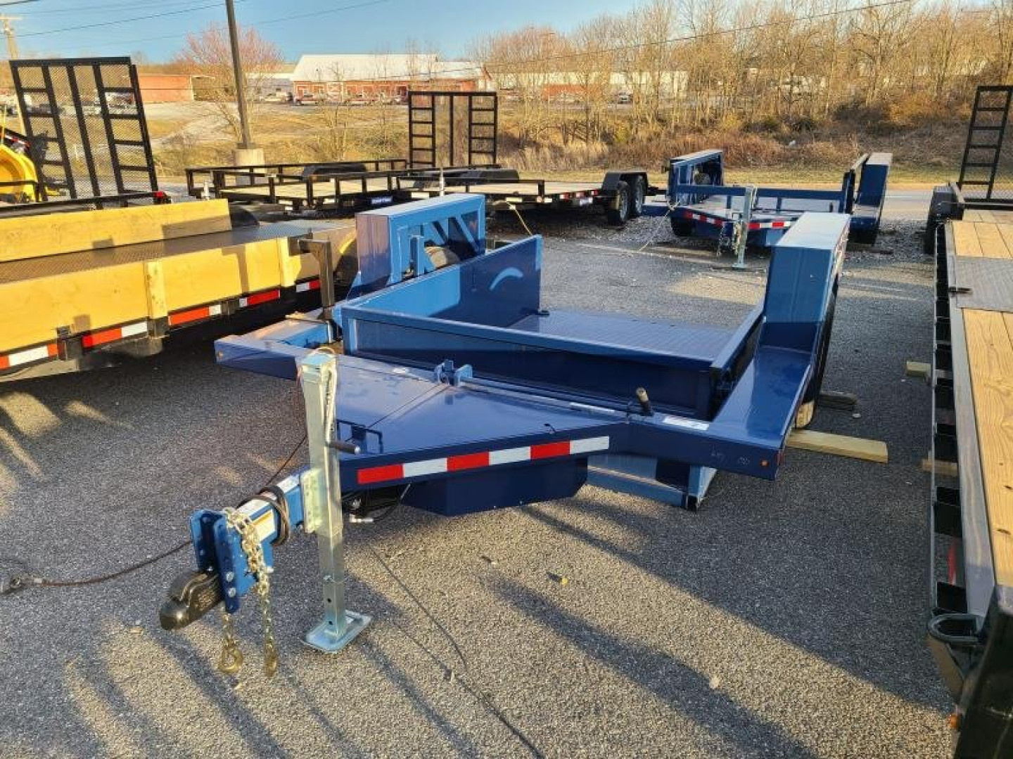 New 6'3" x 10' Air-Tow US10-55 Single Axle Drop Deck Utility 8200k  GVWR  ***w/ Spare Tire Mount & 110v Batt Charger