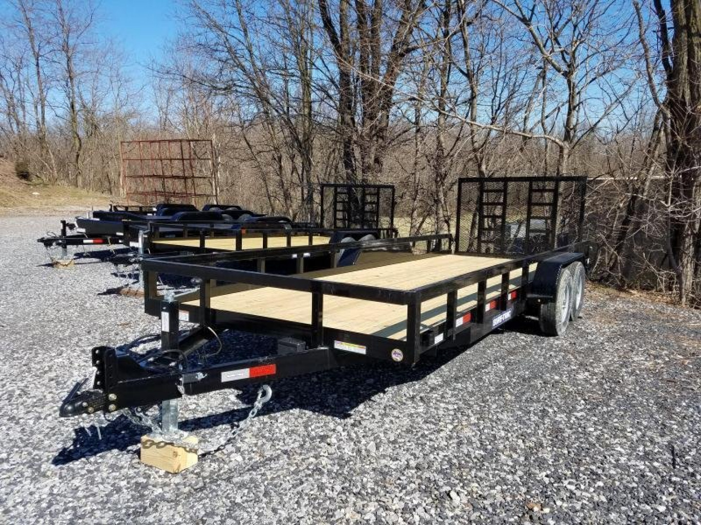 New 7 X 20 Sure-Trac HD Tube Top Utility Landscape Trailer, 10k GVWR ***w/5' Reinforced Gate & Adj. Coupler