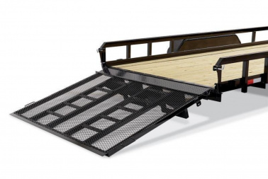 New 7 X 20 Sure-Trac HD Tube Top Utility Landscape Trailer, 10k GVWR ***w/5' Reinforced Gate & Adj. Coupler